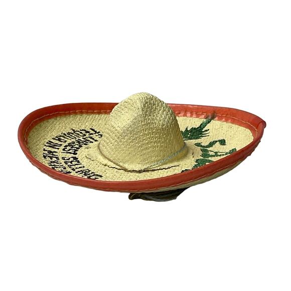 Set of 2 Vintage Sauza Tequila Promo Mini Sombreros Advertising Mexico Barware - Picture 11 of 13